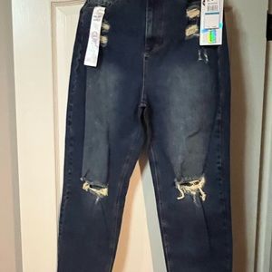 Hi-Waist Loose Mom Jeans. Sz 9/29 waist. New with tags